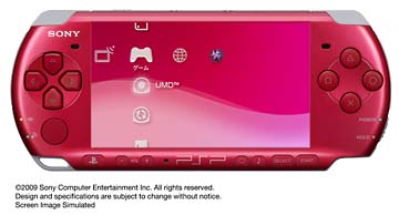 ＰＳＰ「プレイステーション・ポータブル」：ラディアント・レッド（ＰＳＰ３０００ＲＲ）[]
