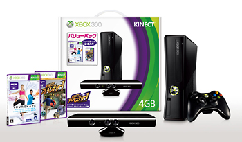 Xbox 360 4GB + Kinect バリューパック(S5G00006)
Xbox 360 4GB + Kinect バリューパック(S5G00006)
