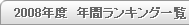 2008年度 年間ランキング一覧 2008年度 年間ランキング一覧