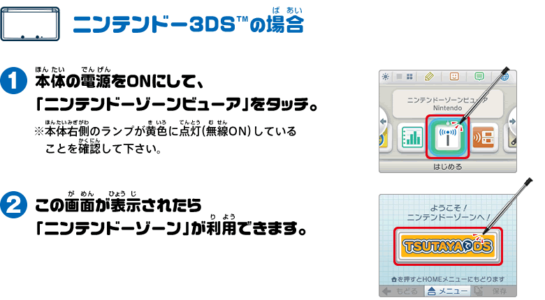 ニンテンドー3DS™の場合